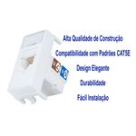 MG MODULO TOMADA INFORMATICA RJ45 CAT5E BR SLEEK (16045)