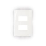 MG PLACA 4X2 2 POSTOS HORIZONTAL SEPARADOS SLEEK BRANCO (16036)