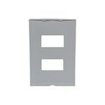 MG PLACA 4X2 2 POSTOS HORIZONTAL SEPARADOS SLEEK BRANCO (16036)