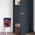 Tinta Esmalte Sintético Alto Brilho Exterior Coralit 3,6L Cor Cinza Escuro