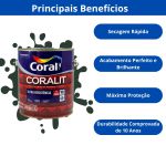 Tinta Esmalte Sintético Brilho Exterior Coralit 3,6L Verde Colonial