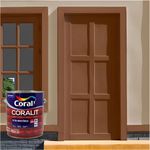 Tinta Esmalte Sintético Alto Brilho Exterior Coralit 3,6L Marrom Conhaque