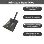 Pá Quadrada Sem Cabo 45cm Aço Carbono Tramontina