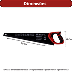 SERROTE PARA MADEIRA 500MM MTX 