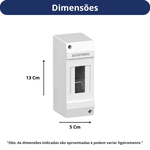 SOPRANO QUADRO DIST.SOBREPOR 2 DISJUNTOR (02IEC-SP)