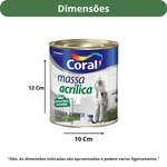 CORAL MASSA CORRIDA ACRILICA BRANCO 1,5KG