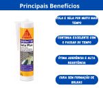 SIKA SIKAFLEX 101 SELA PLUS CINZA 250ML (VEDA CALHA)