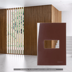 Placa 4x2 1 Posto Horizontal Marrom Sleek Margirius