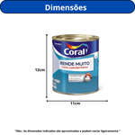 TINTA CONCENTRADA RENDE MUITO CORAL - BRANCO 900ML
