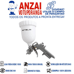 PISTOLA PARA PINTURA STELS PNEUMÁTICA COM TANQUE ALTO 600ML -5731455
