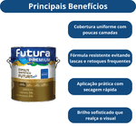 FUTURA ESMALTE FUTURIT METALICO AM.OURO 3,6 ML