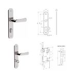 FECHADURA 3F- STILLUS 36 731B124CR BANHEIRO CROMADA 