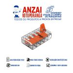 WAGO CONECTOR JUNCAO 221-415 5 FIOS 0,5-4MM (32A) CRISTAL