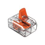 WAGO KIT C/ 3 CONECTORES JUNCAO 221-612 2 FIOS 0,5-6MM (41A) CRISTAL