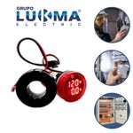 LUKMA VOLTÍMETRO/AMPERÍMETRO DIGITAL 22MM 60-500V 0-100A (19006)
