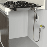 Ligação Flex 1,2m Inox P/ Instalação De Gás Fxf 1/2 Blukit