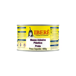 MASSA ADESIVA PLÁSTICA IBERÊ PRETA 400G