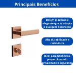 FECHADURA 3F - FASHION 112 BANHEIRO CROMADA