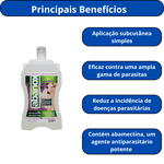 ABANOX - ABAMECTINA 1% INJETÁVEL NOXON - 500 ML