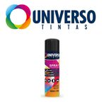 TINTA SPRAY PRETO BRILHANTE 400ML UNIVERSO - USO GERAL