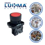 Botão Lukma Lk2 - EA42 Vermelho Pulsante 1NF