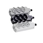 TOMADA TRIPLA 2P+T CZ MARGIRIUS 20A (TMU3-320)