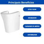 INCEPA COLUNA P/LAVATORIO SUSPENSA ACESSO PLUS BRANCO