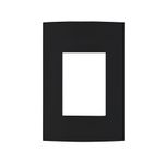 Placa Margirius 4x2 3 Postos Horizontal Ebony Clean