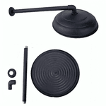 Pro Lazer Ducha Cascata Alumínio 10 Cano 3/4 Preto