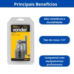VONDER MANDRIL PROFISSIONAL 13MM - 1/2