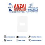 Placa B3 4x2 1 Posto Horizontal Branco Margirius