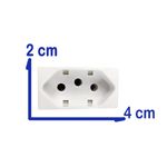 Modulo Tomada Margirius B3 2P+T 10a-250V Branco