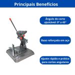 SUPORTE SPARTA P/ ESMERILHADEIRA 115 MM ANGULO DE CORTE 0 A 45