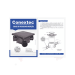 CAIXA PASSAGEM CONEXTEC PP 300MM C ANEIS E TAMPA PP REFORCADA