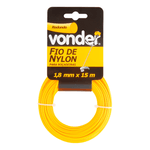 FIO DE NYLON P/CORTADOR GRAMA VONDER 15MTS 1,6MM
