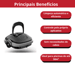 Robô aspirador de piscina aqualpus komeco Korp 30 50m