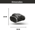 Robô aspirador Piscina Kotp 80 Wifi Bivolt Sem fio Komeco
