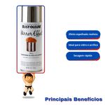 TINTA SPRAY EFEITO ESPELHO RUST-OLEUM 170G