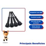 JOGO DE 4 TETEIRAS PARA ORDENHAR SILVERUBBER