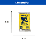 Prego Com Duas Cabeças 17x27 Polido Gerdau - 1kg