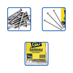 Prego Com Duas Cabeças 17x27 Polido Gerdau - 1kg