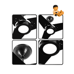 Ventilador De Teto Fit Led 3 Pás LQ 127V Preto Venti Delta