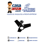 Ventilador De Teto Fit Led 3 Pás LQ 127V Preto Venti Delta
