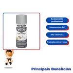 TINTA SPRAY NÍQUEL METÁLICO RUST OLEUM