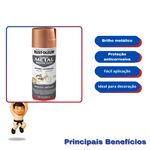 TINTA SPRAY OURO METÁLICO RUST OLEUM