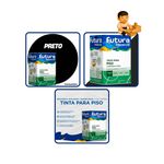 Tinta Piso Fura Premium 18L Preto Base Agua Fosco
