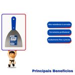 ESPÁTULA TIGRE 2151 5" AÇO POLIDO – PROFISSIONAL E MULTIFUNCIONAL