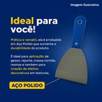 ESPÁTULA TIGRE 2151 5" AÇO POLIDO – PROFISSIONAL E MULTIFUNCIONAL