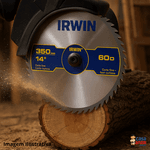 Serra Circular Estacionária Para Madeira 350mm x 30mm 60 Dentes - Irwin