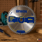 Serra Circular Estacionária Para Madeira 350mm x 30mm 60 Dentes - Irwin